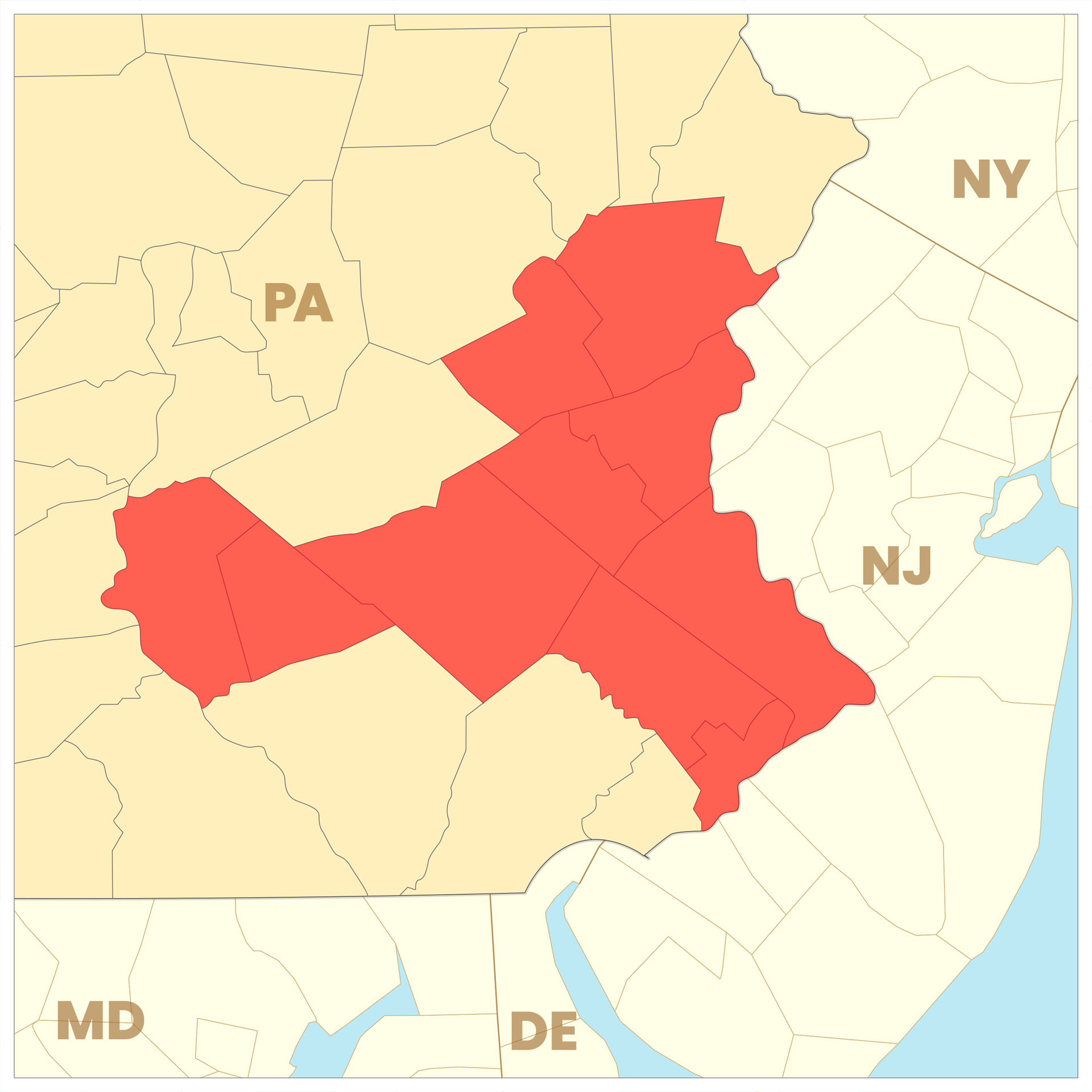 Flavor Smart Eastern Pennsylvania Coverage Areas